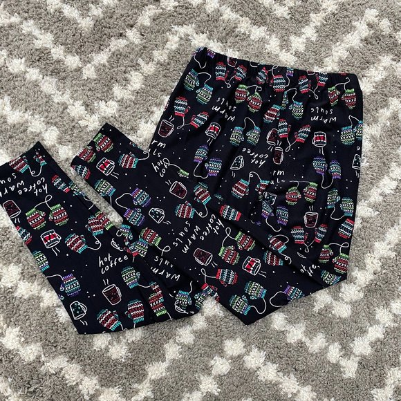 Christmas Leggings Size Small mittens - Picture 7 of 7